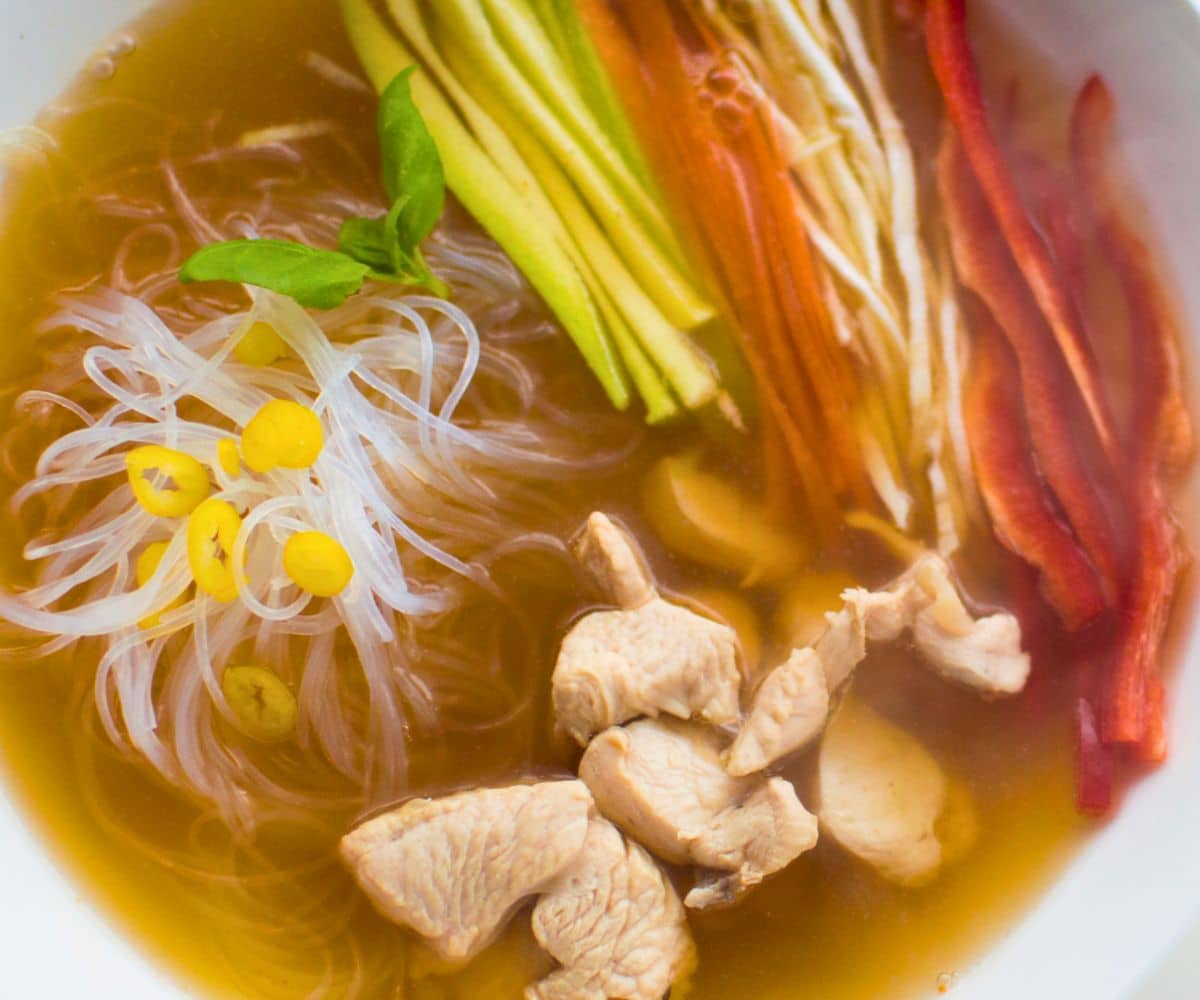 Asian Lime Chicken Soup