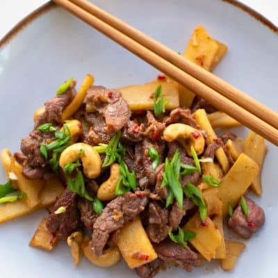 Beef-with-Cashews-and-Bamboo-Shoots