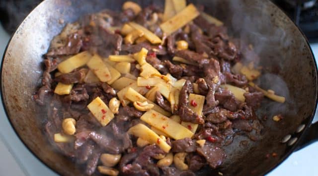 Beef with Cashews and Bamboo Shoots