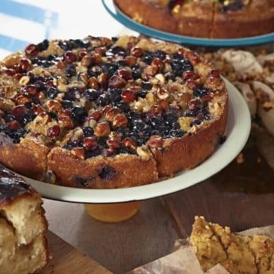 Blueberry, Hazelnut & Ricotta Cake