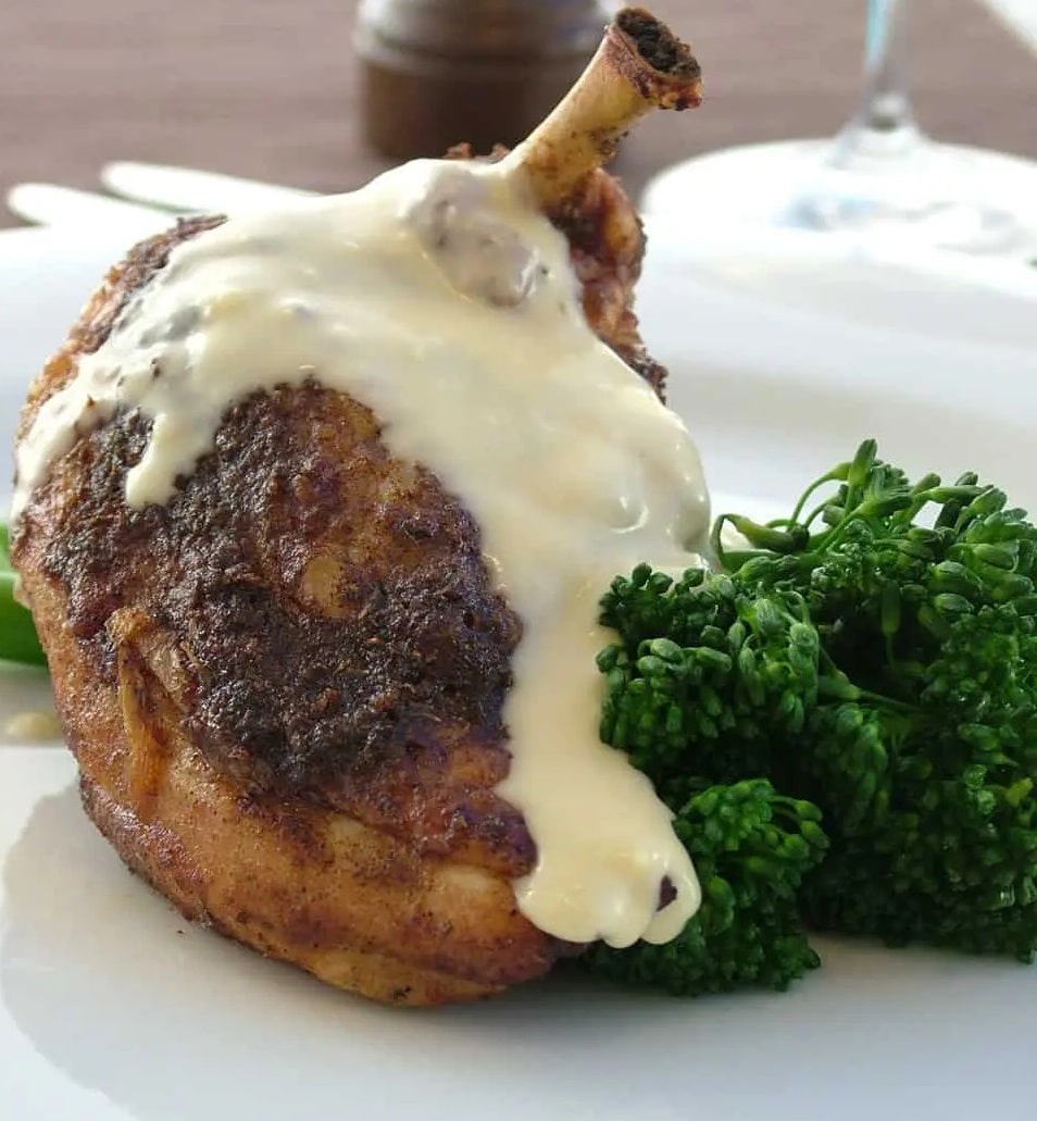 Spice Crusted Chicken with Orange & Ginger Beurre Blanc