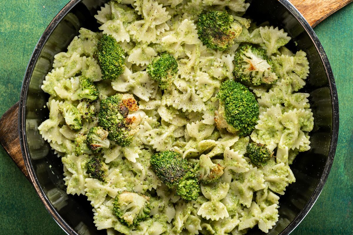 Farfalle with Broccoli Pesto