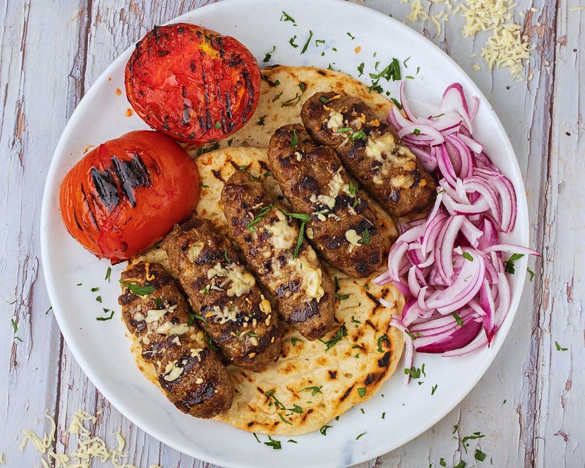 Kebab with Greek Kasseri Cheese