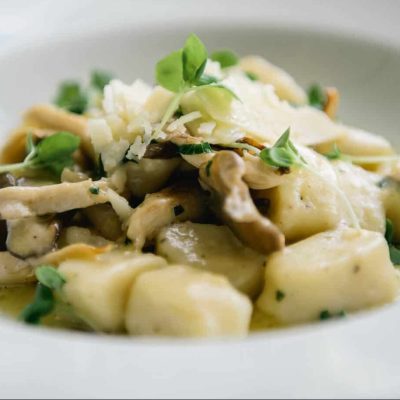 Wild Mushroom and Truffle Gnocchi Recipe by Chef Rodney Murillo