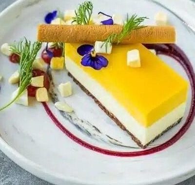 Mango and Chocolate Cheesecake