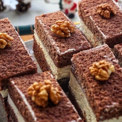 Homemade Milk Slice Cake (Kinder Milch-Schnitte)