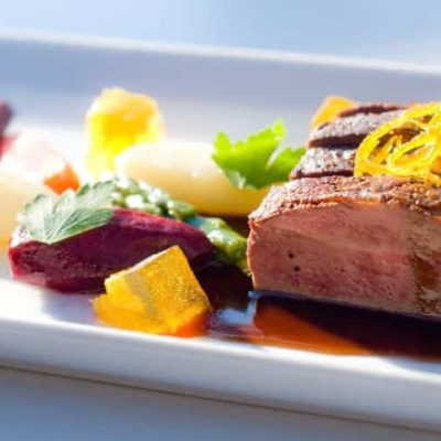 French roast duck with orange sauce