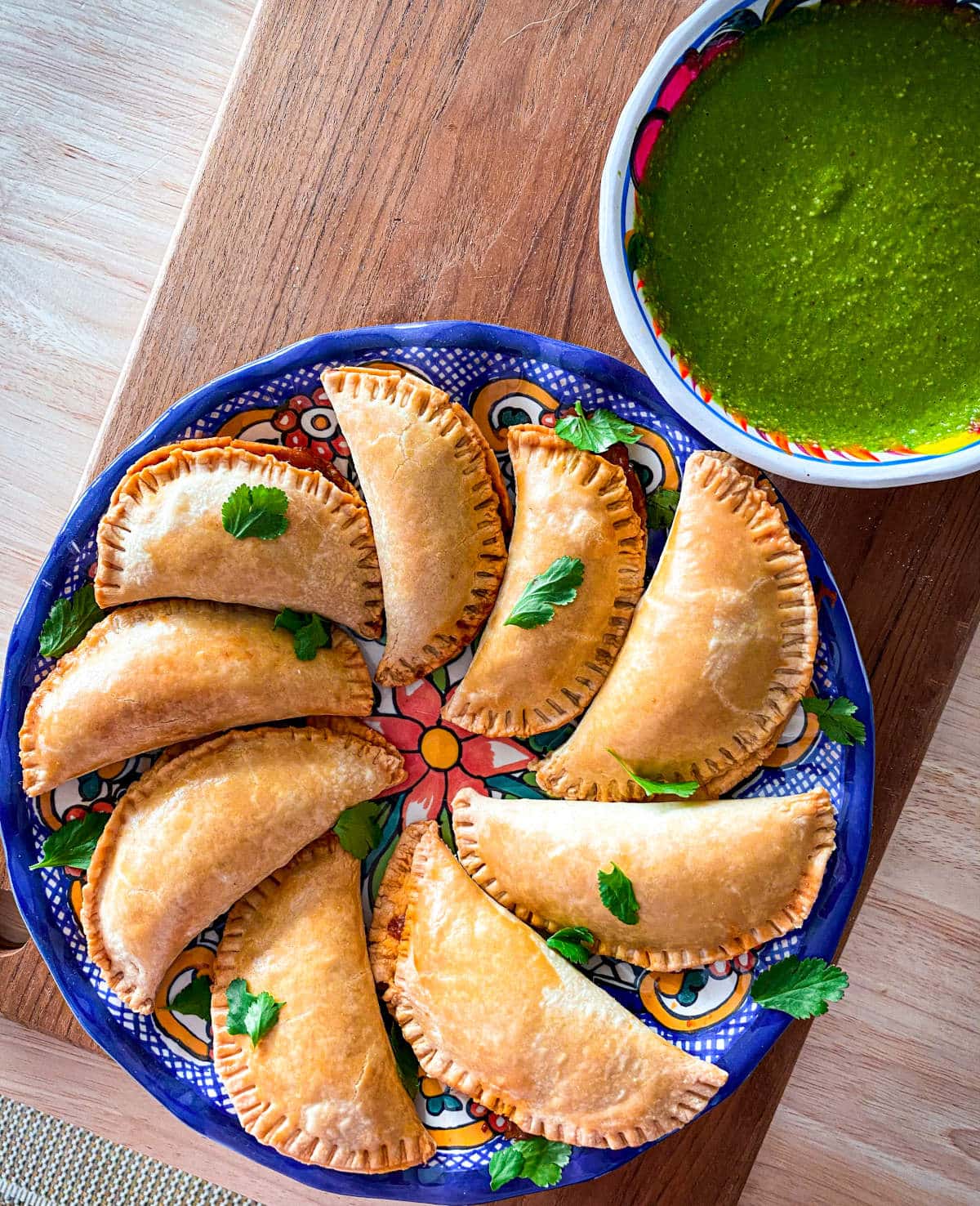 Oxtail Empanadas with Chimichurri Sauce