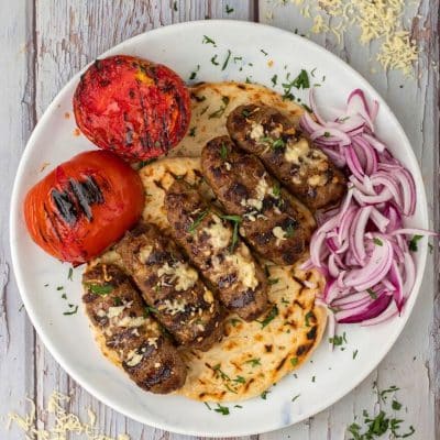 Kebab with Greek Kasseri Cheese