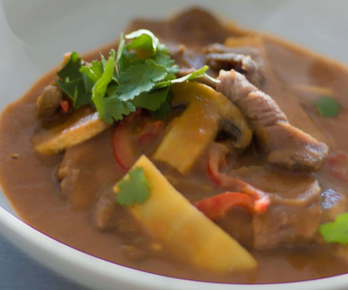 Thai Red Curry Beef with Bamboo 