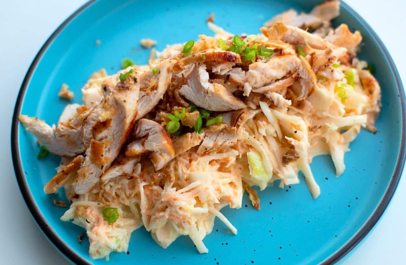 Shredded Chicken Breast with Coleslaw