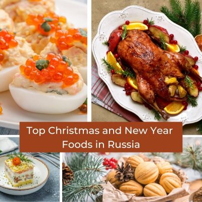 Top Christmas and New Year Foods in Russia