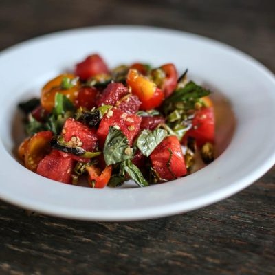 Watermelon and Tomato Salad